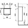 Тумба LAUFEN KARTELL для раковины 8.1533.4 (445х615х275 мм), с компактным сифоном, цвет глянцевый белый 4.0751.2.033.631.1